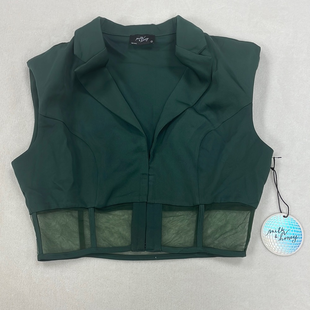 NWT Milk & Honey Green Women’s Top